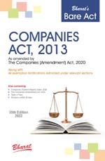 COMPANIES ACT, 2013 (Bare Act) (Pkt.)